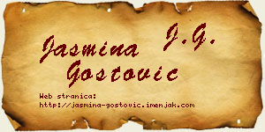 Jasmina Gostović vizit kartica